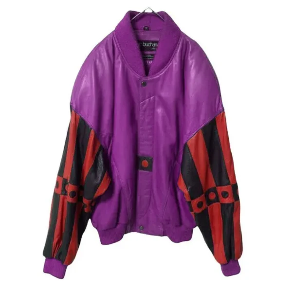 Pelle-Pelle-90s-Marc-Buchanan-Light-Purple-Leather-Jacket
