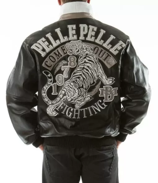 Pelle-Pelle-Black-Come-Out-Fighting-Tiger-Jacket