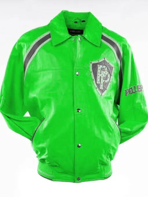 Pelle-Pelle-Bright-Green-Varsity-Jacket