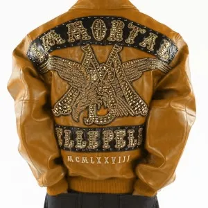 Pelle-Pelle-Brown-Immortal-Studded-Leather-Jacket