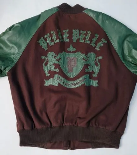 Pelle-Pelle-Brown-Wool-Green-Sleeves-Jacket