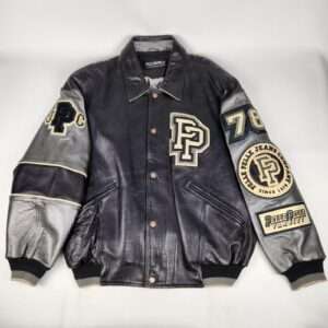 Pelle-Pelle-Vintage-Marc-Buchanan-Black-Leather-Bomber-Jacket