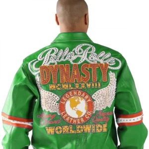 Worldwide-Dynasty-by-Pelle-Pelle-Green-Leather-Jacket