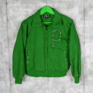 Marc-Buchanan-Pelle-Pelle-Womens-Vintage-Dark-Green-Jacket