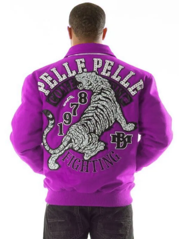 Pelle-Pelle-Come-Out-Fighting-Pink-Tiger-Wool-Jacket