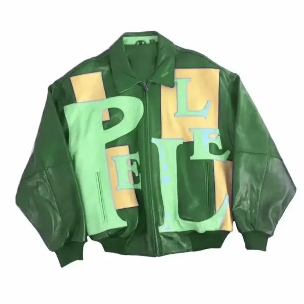 Pelle-Pelle-Green-Leather-Bomber-Jacket