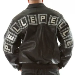 Pelle-Pelle-Jeweled-Black-Leather-Jacket