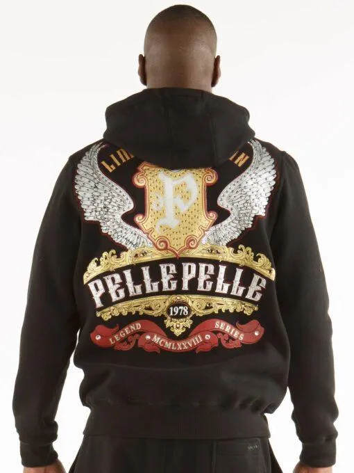 Pelle-Pelle-Limited-Edition-Hooded-Midlayer-Black-Jacket