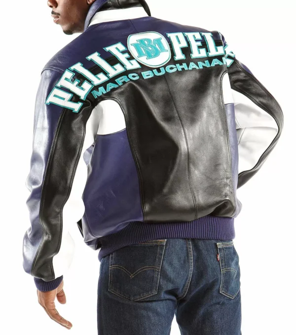Pelle-Pelle-Marc-Buchanan-Blue-Leather-Jacket