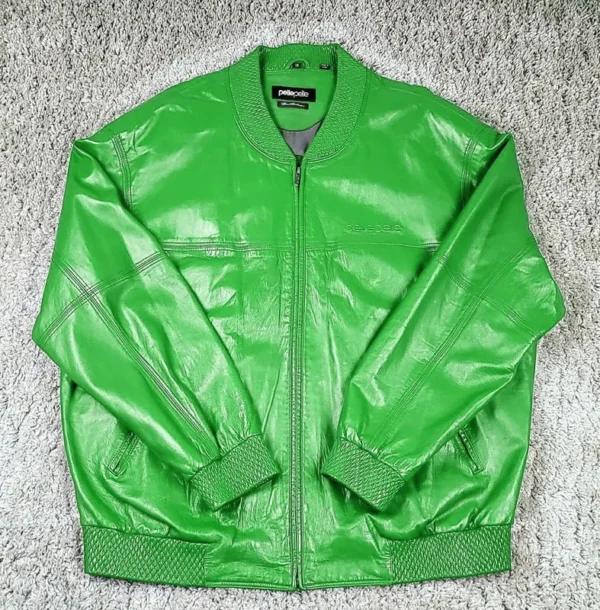 Pelle-Pelle-Marc-Buchanan-Custom-Green-Leather-Jacket