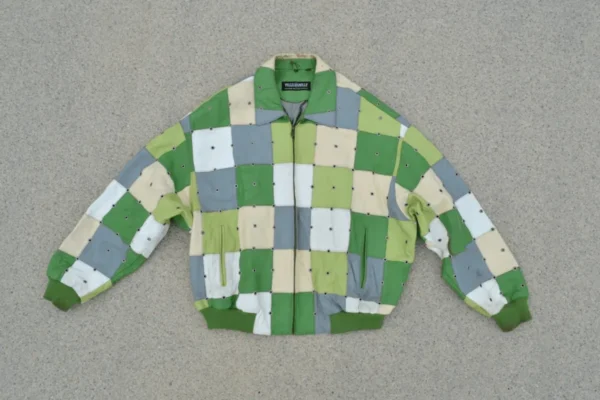 Pelle-Pelle-Mens-Block-Print-Green-Leather-Jacket