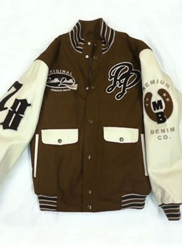 Pelle-Pelle-Premium-Denim-Co.-Brown-Varsity-Jacket