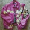 Vintage-Pelle-Pelle-Womens-Pink-Leather-Jacket