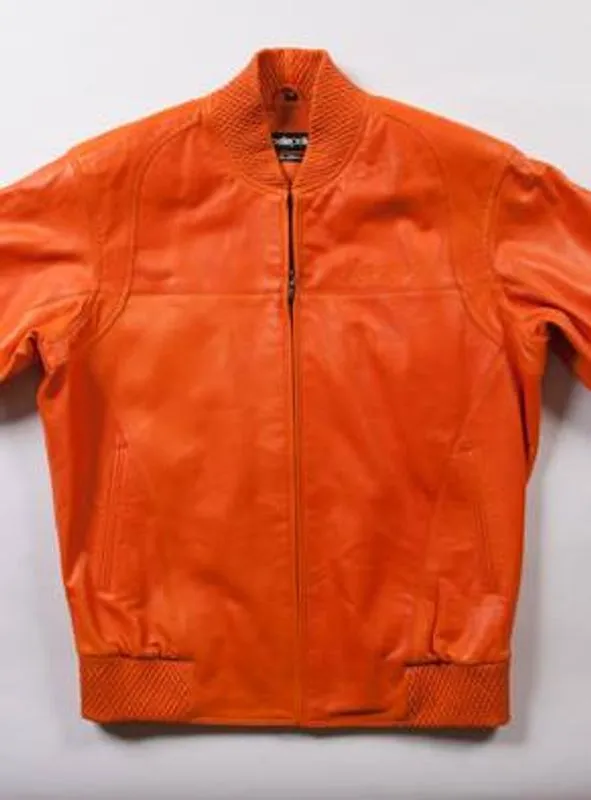 Pelle-Pelle-Mens-Leather-Orange-Bomber-Jacket