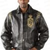 Pelle Pelle Black Fur Collar Leather Jacket | Gang of One