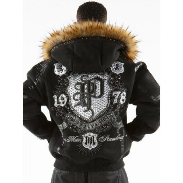 Black Fur Hood Legendary Jacket Pelle Pelle Coat