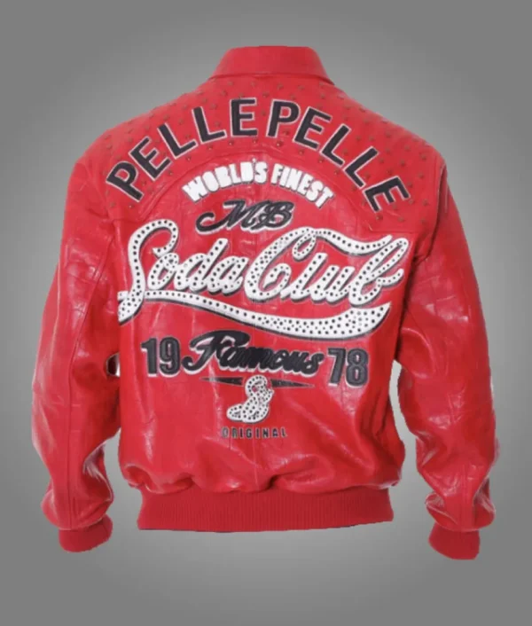 1978 Soda Club Red Pelle Pelle Jacket