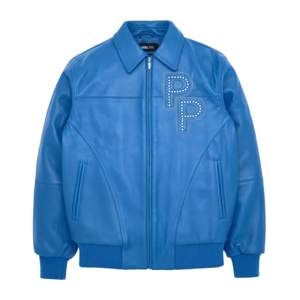 Pelle Pelle Men Blue Stone Leather Jacket