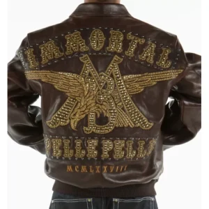 Pelle Pelle Brown Immortal Studded Jacket