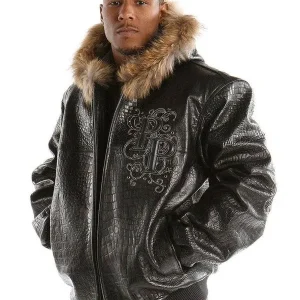 Pelle Pelle Men Legend Encrusted Fur Hood Jacket