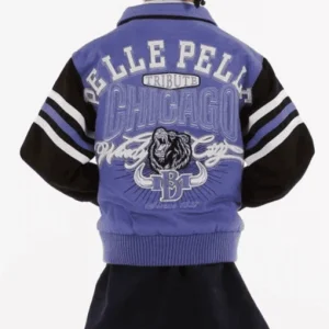 Pelle Pelle Men Purple Chicago Kids Wool Jacket