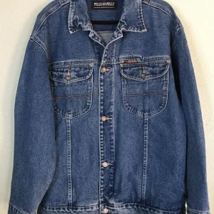 Pelle Pelle Mens Womens Medium Blue Denim Jacket