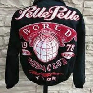 Pelle Pelle World Black Soda Club Wool Jacket