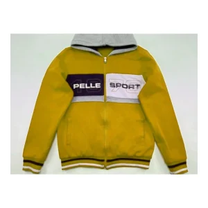 Pelle Pelle Yellow MB Sport Hood Cotton Blend Jacket