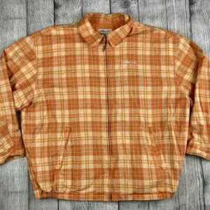 Pelle Pelle Orange Check Genuine Cotton Shirt