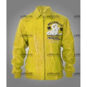 Pelle Pelle Soda Club Yellow Genuine Leather