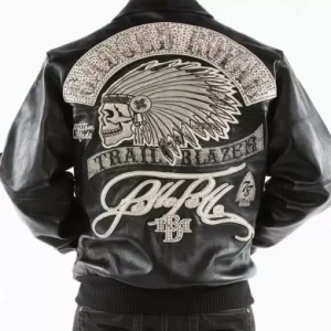 Pelle Pelle Black Trail Blazer Badged Royal Leather Jacket