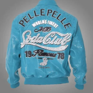 Pelle Pelle Soda Club Turquoise Leather Jacket