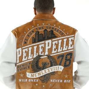 Premium Pelle Pelle Brown Dragon Genuine Leather Jacket