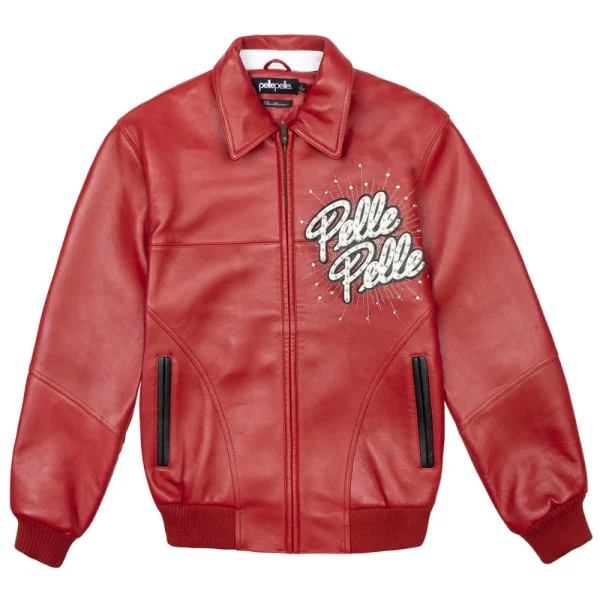 Pelle Pelle Men Soda Club World Famous Red Jacket