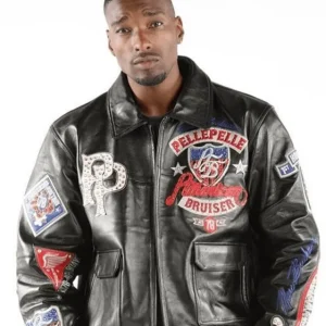 Pelle Pelle American Bruiser Black Genuine Leather Jacket