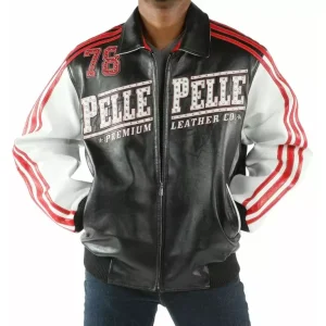 Pelle Pelle Black Leather Studded Jacket