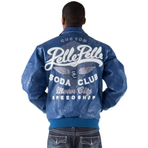 Pelle Pelle Soda Club Blue Leather Jacket