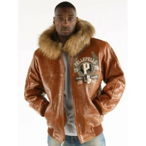 Pelle Pelle Men World Famous Brown Genuine Jacket