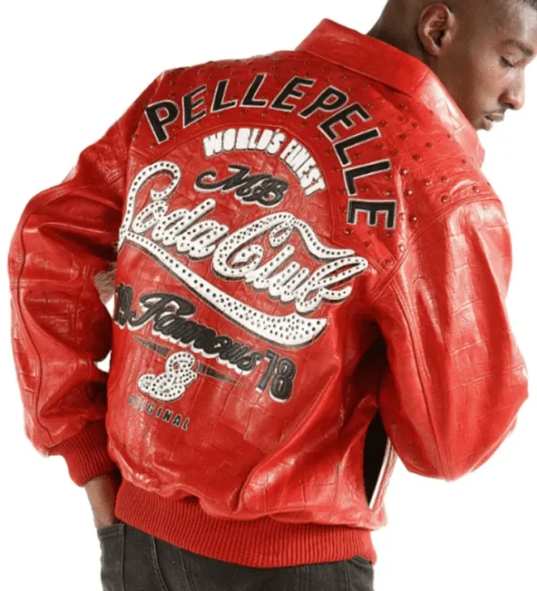 Soda Club Pelle Pelle Red Genuine Leather Jacket