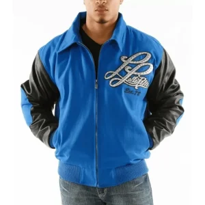 Pelle Pelle Men Notorious MB Blue Genuine Leather Jacket