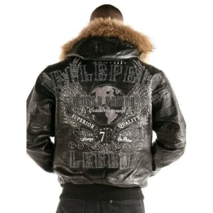 Pelle Pelle World Famous Encrusted Genuine Leather Jacket