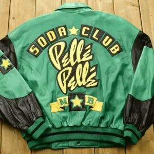 Pelle Pelle Men Club Soda Green Leather Jacket