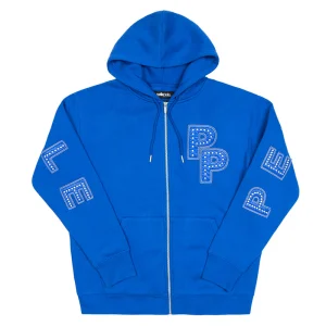 Pelle Pelle Blue Wool Stone Hoodie Genuine Wool