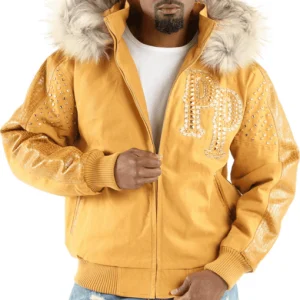 Pelle Pelle Men Yellow Airbourne Genuine Wool Jacket