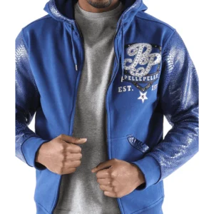 Pelle Pelle Men King Of Thrones Blue Hood Jacket