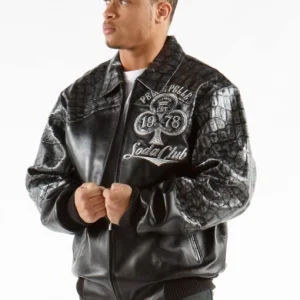 Pelle Pelle Soda Club Croc Genuine Leather Jacket