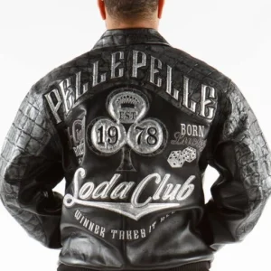 Pelle Pelle Soda Club Men Black Leather Jacket