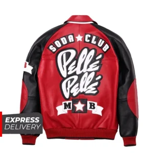 Pelle Pelle Men Soda Club Red Leather Jacket